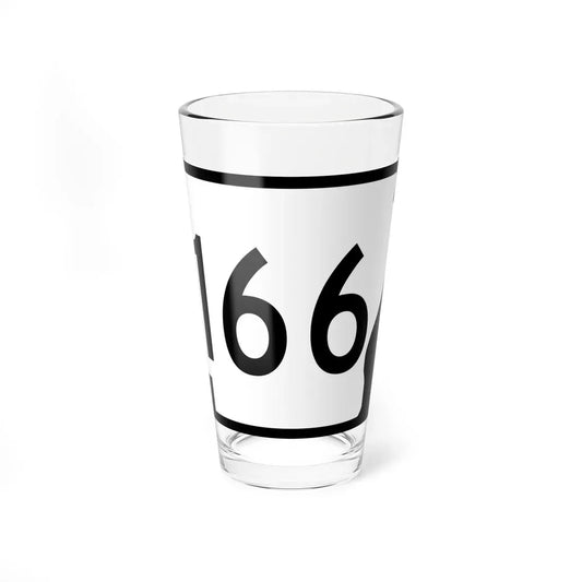 Arkansas 166 (Arkansas) (Road Sign) Pint Glass 16oz 16oz - Go Mug Yourself