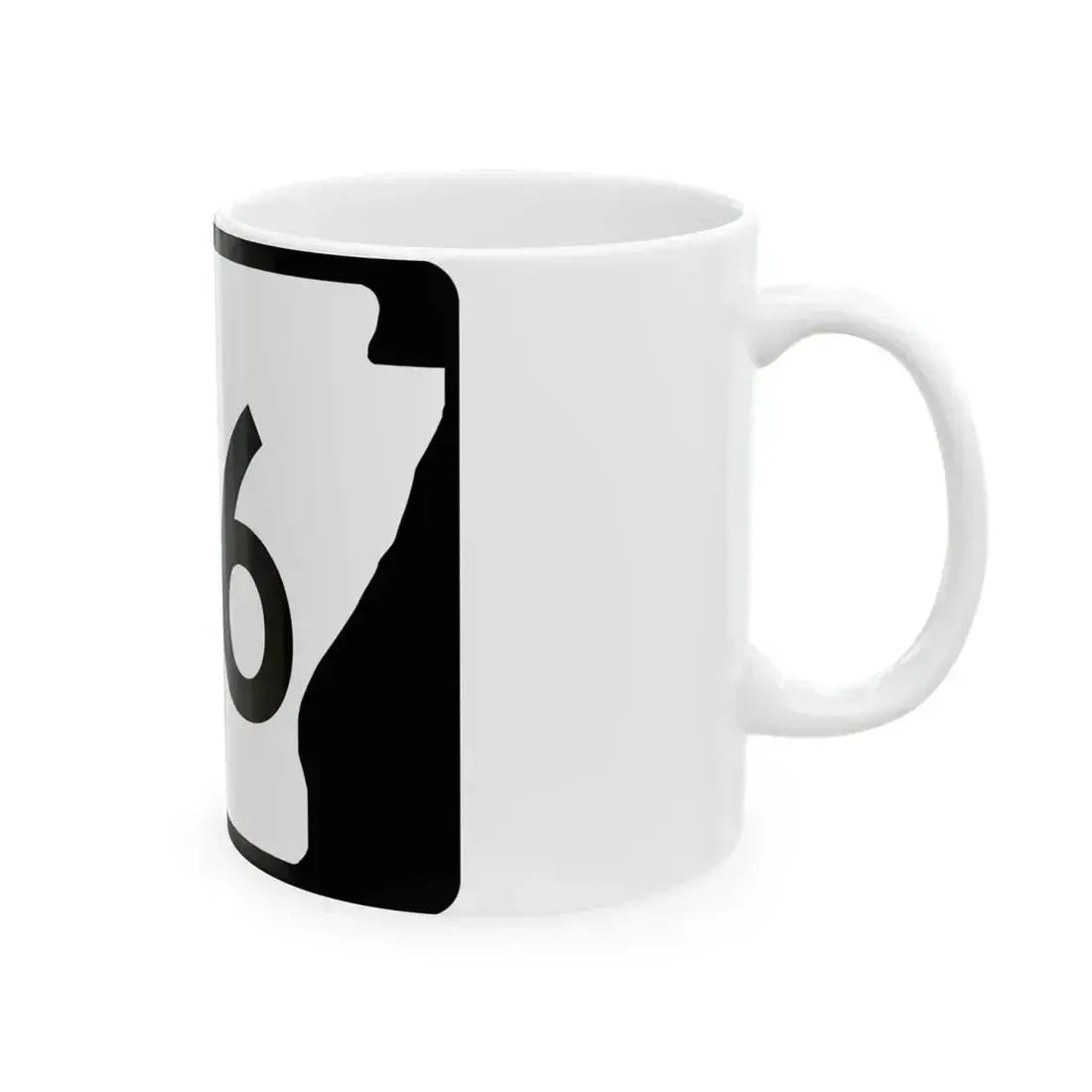 Arkansas 166 (Arkansas) (Road Sign) White Coffee Mug - Go Mug Yourself