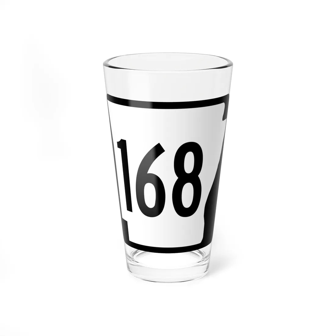 Arkansas 168 1970 (Arkansas) (Road Sign) Pint Glass 16oz 16oz - Go Mug Yourself