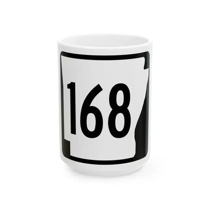 Arkansas 168 1970 (Arkansas) (Road Sign) White Coffee Mug 15oz - Go Mug Yourself