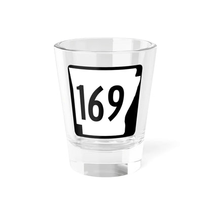 Arkansas 169 1970 (Arkansas) (Road Sign) Shot Glass 1.5oz 1.5oz - Go Mug Yourself