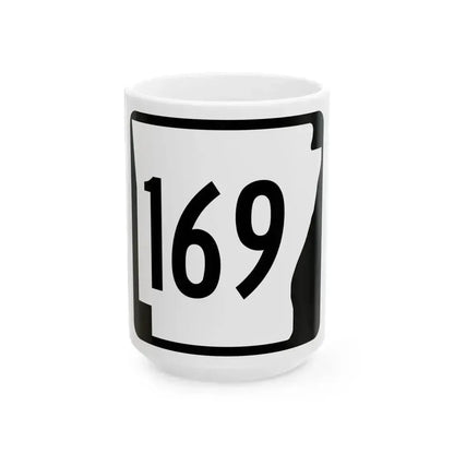 Arkansas 169 1970 (Arkansas) (Road Sign) White Coffee Mug 15oz - Go Mug Yourself