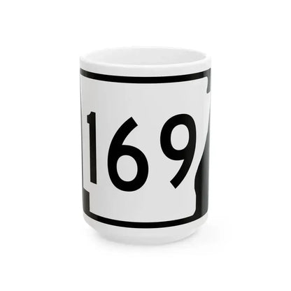 Arkansas 169 (Arkansas) (Road Sign) White Coffee Mug 15oz - Go Mug Yourself