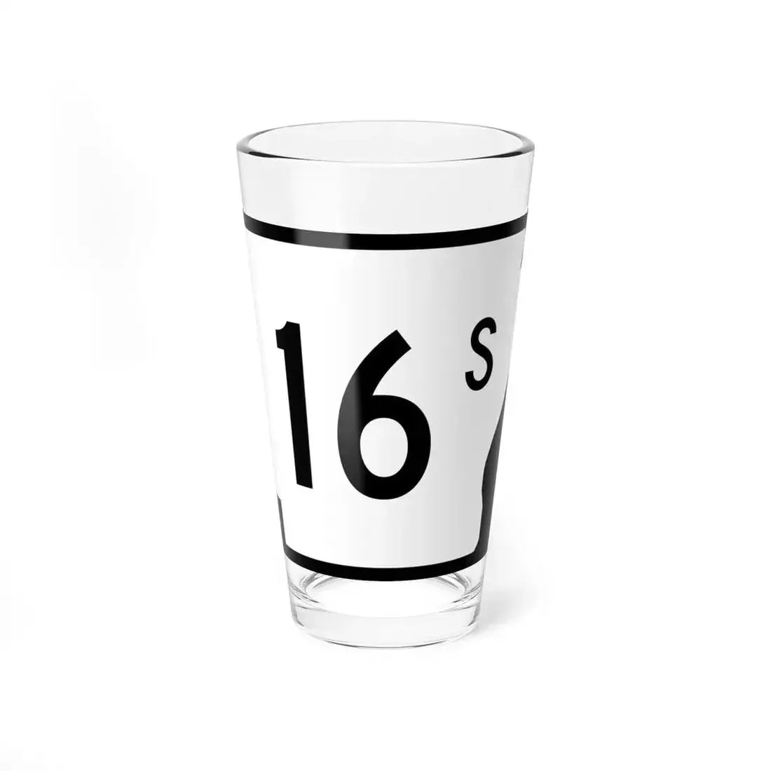 Arkansas 16S (Arkansas) (Road Sign) Pint Glass 16oz 16oz - Go Mug Yourself