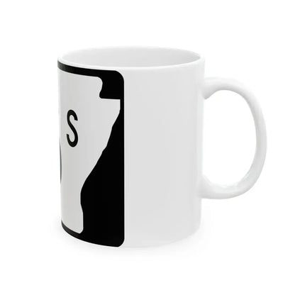 Arkansas 16S (Arkansas) (Road Sign) White Coffee Mug - Go Mug Yourself