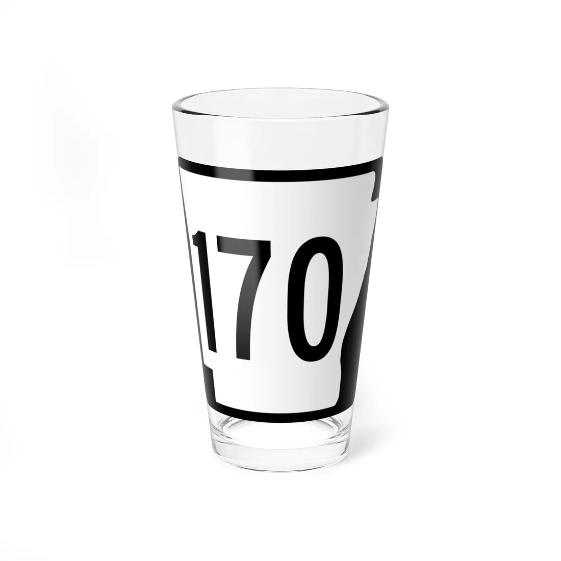 Arkansas 170 1970 (Arkansas) (Road Sign) Pint Glass 16oz 16oz - Go Mug Yourself
