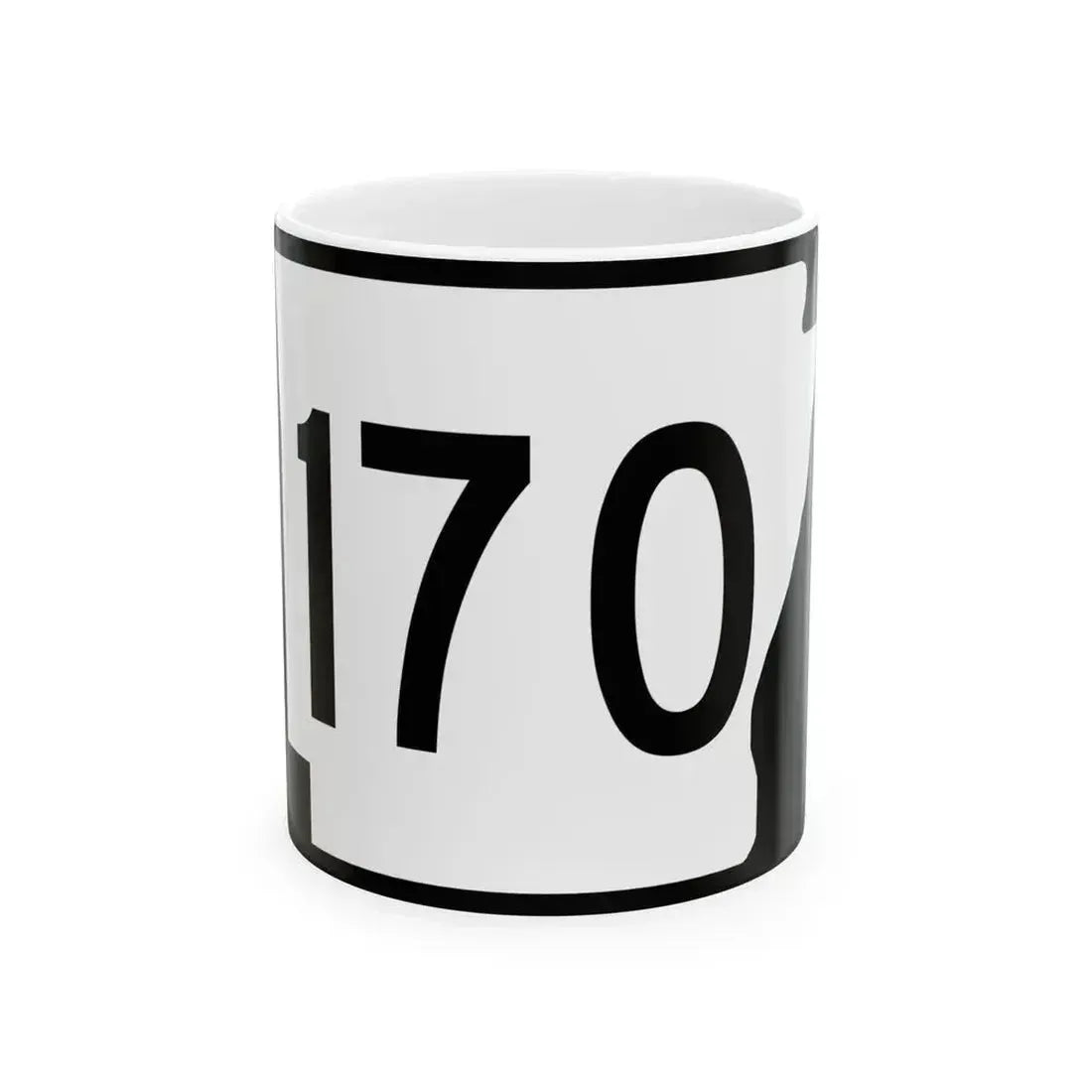 Arkansas 170 (Arkansas) (Road Sign) White Coffee Mug - Go Mug Yourself