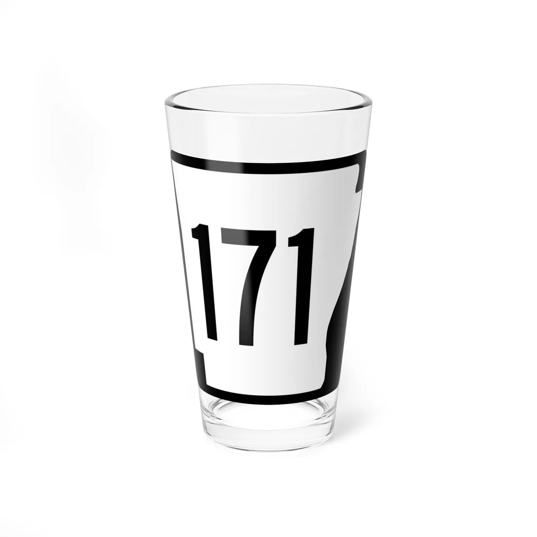 Arkansas 171 1970 (Arkansas) (Road Sign) Pint Glass 16oz 16oz - Go Mug Yourself