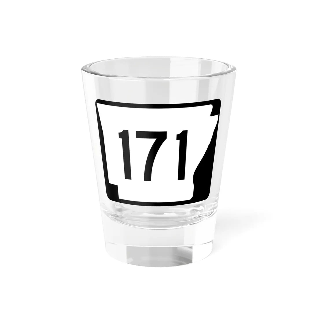 Arkansas 171 (Arkansas) (Road Sign) Shot Glass 1.5oz - Go Mug Yourself