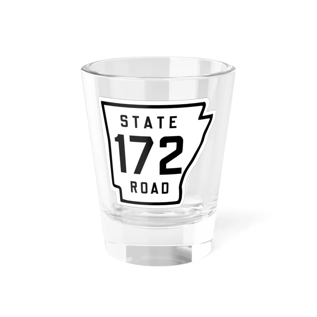Arkansas 172 1926 (Arkansas) (Road Sign) Shot Glass 1.5oz 1.5oz - Go Mug Yourself