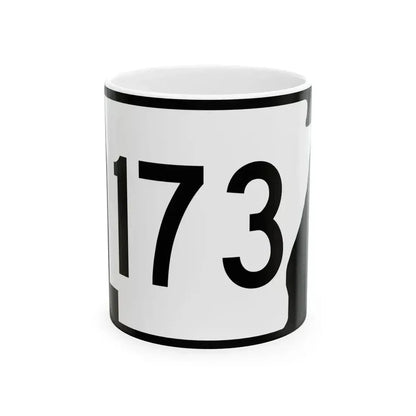 Arkansas 173 (Arkansas) (Road Sign) White Coffee Mug 11oz - Go Mug Yourself