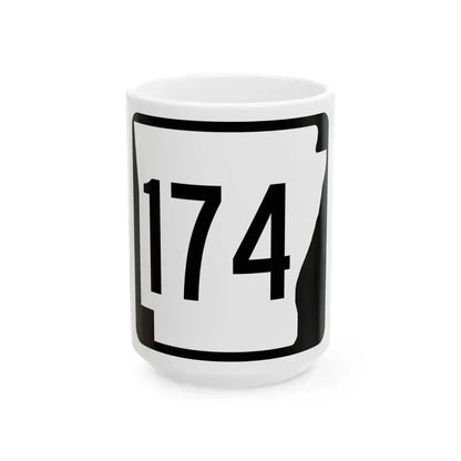 Arkansas 174 1970 (Arkansas) (Road Sign) White Coffee Mug 15oz - Go Mug Yourself