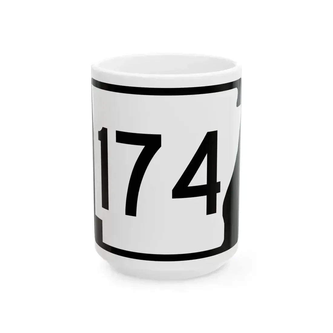 Arkansas 174 (Arkansas) (Road Sign) White Coffee Mug 15oz - Go Mug Yourself
