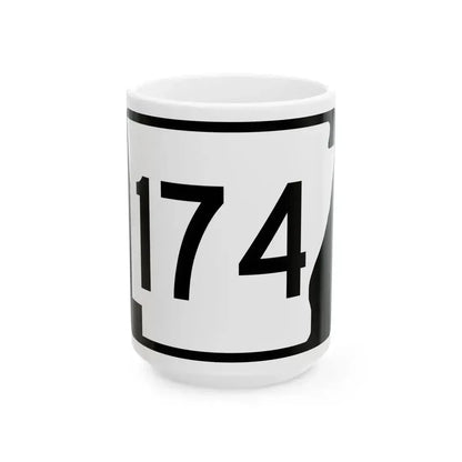 Arkansas 174 (Arkansas) (Road Sign) White Coffee Mug 15oz - Go Mug Yourself