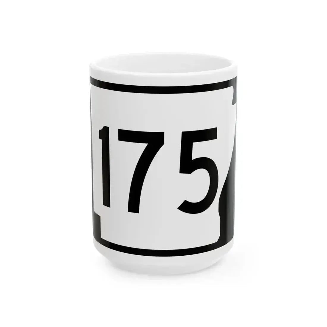 Arkansas 175 (Arkansas) (Road Sign) White Coffee Mug 15oz - Go Mug Yourself