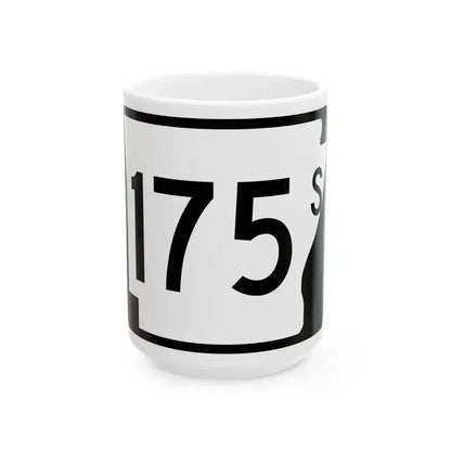Arkansas 175S (Arkansas) (Road Sign) White Coffee Mug 15oz - Go Mug Yourself