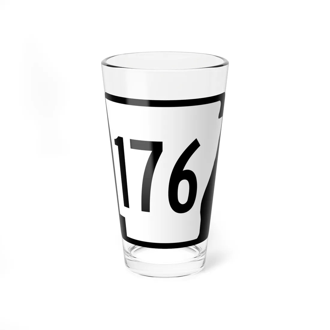 Arkansas 176 1970 (Arkansas) (Road Sign) Pint Glass 16oz 16oz - Go Mug Yourself