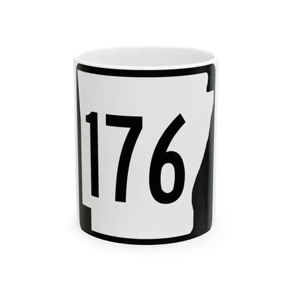 Arkansas 176 1970 (Arkansas) (Road Sign) White Coffee Mug - Go Mug Yourself
