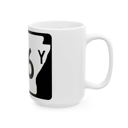 Arkansas 176Y (Arkansas) (Road Sign) White Coffee Mug - Go Mug Yourself