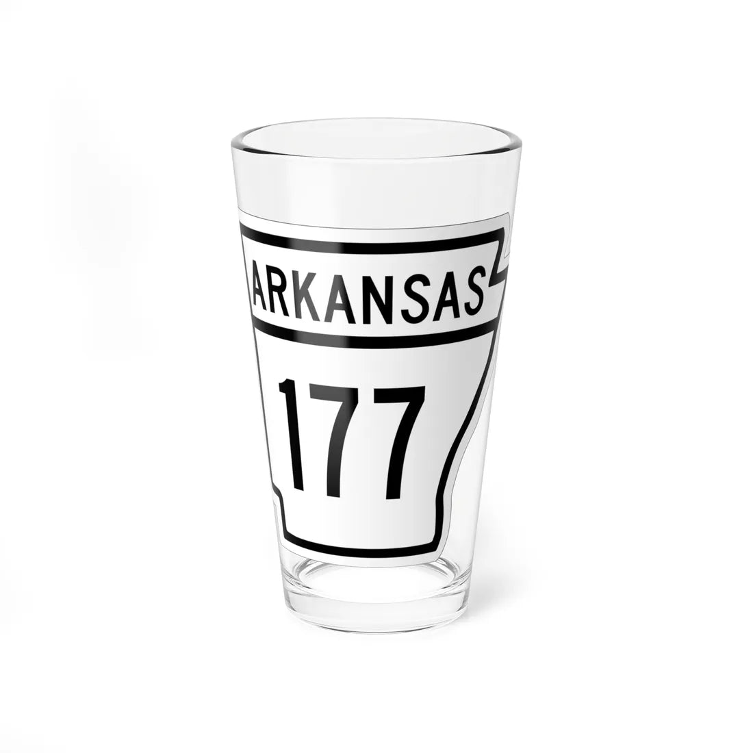 Arkansas 177 1948 (Arkansas) (Road Sign) Pint Glass 16oz 16oz - Go Mug Yourself