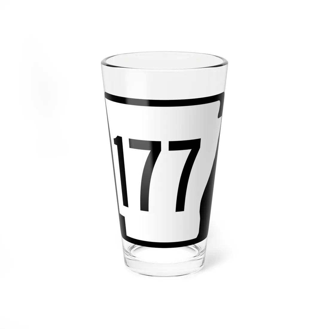 Arkansas 177 1970 (Arkansas) (Road Sign) Pint Glass 16oz 16oz - Go Mug Yourself