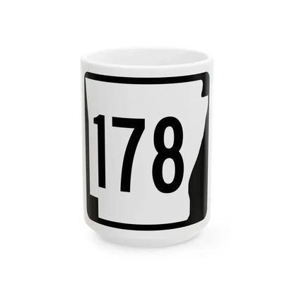 Arkansas 178 1970 (Arkansas) (Road Sign) White Coffee Mug 15oz - Go Mug Yourself