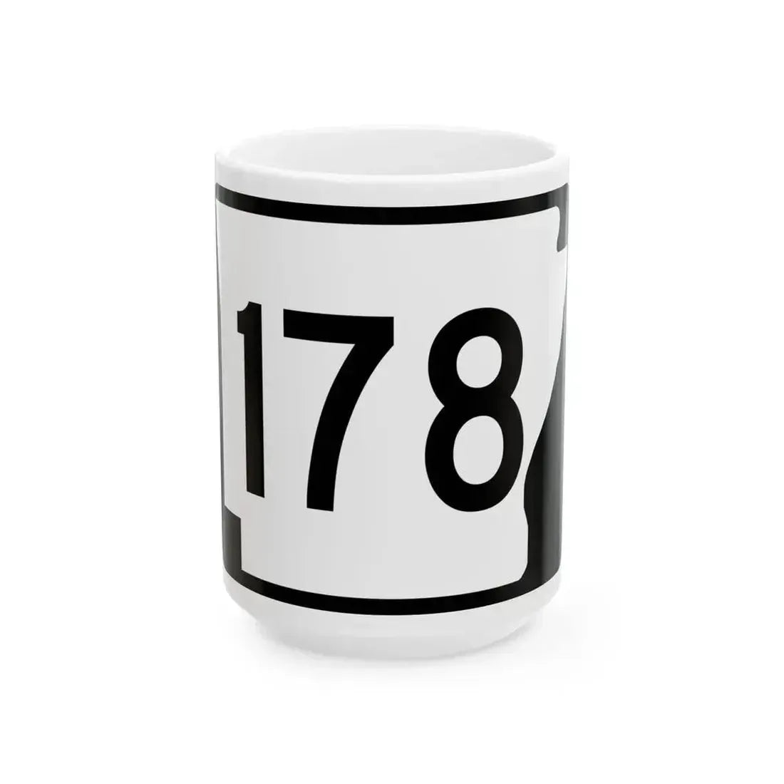 Arkansas 178 (Arkansas) (Road Sign) White Coffee Mug 15oz - Go Mug Yourself