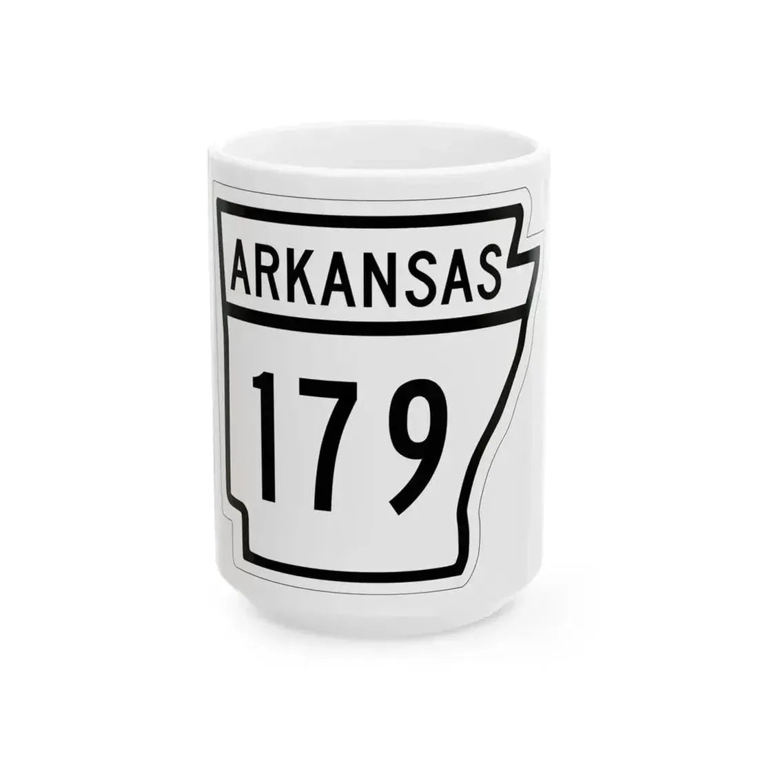 Arkansas 179 1948 (Arkansas) (Road Sign) White Coffee Mug 15oz - Go Mug Yourself