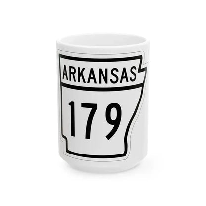 Arkansas 179 1948 (Arkansas) (Road Sign) White Coffee Mug 15oz - Go Mug Yourself