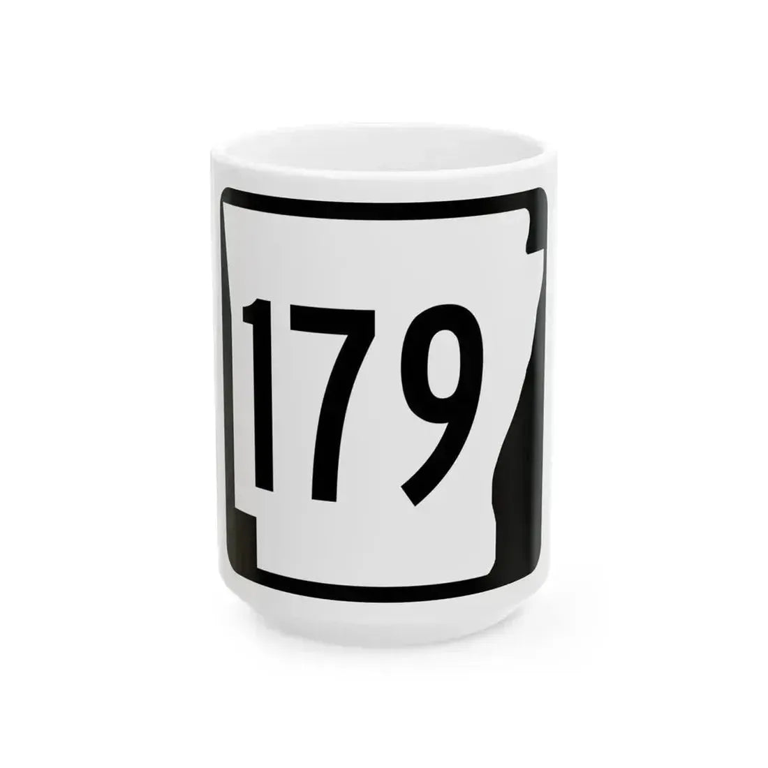 Arkansas 179 1970 (Arkansas) (Road Sign) White Coffee Mug 15oz - Go Mug Yourself