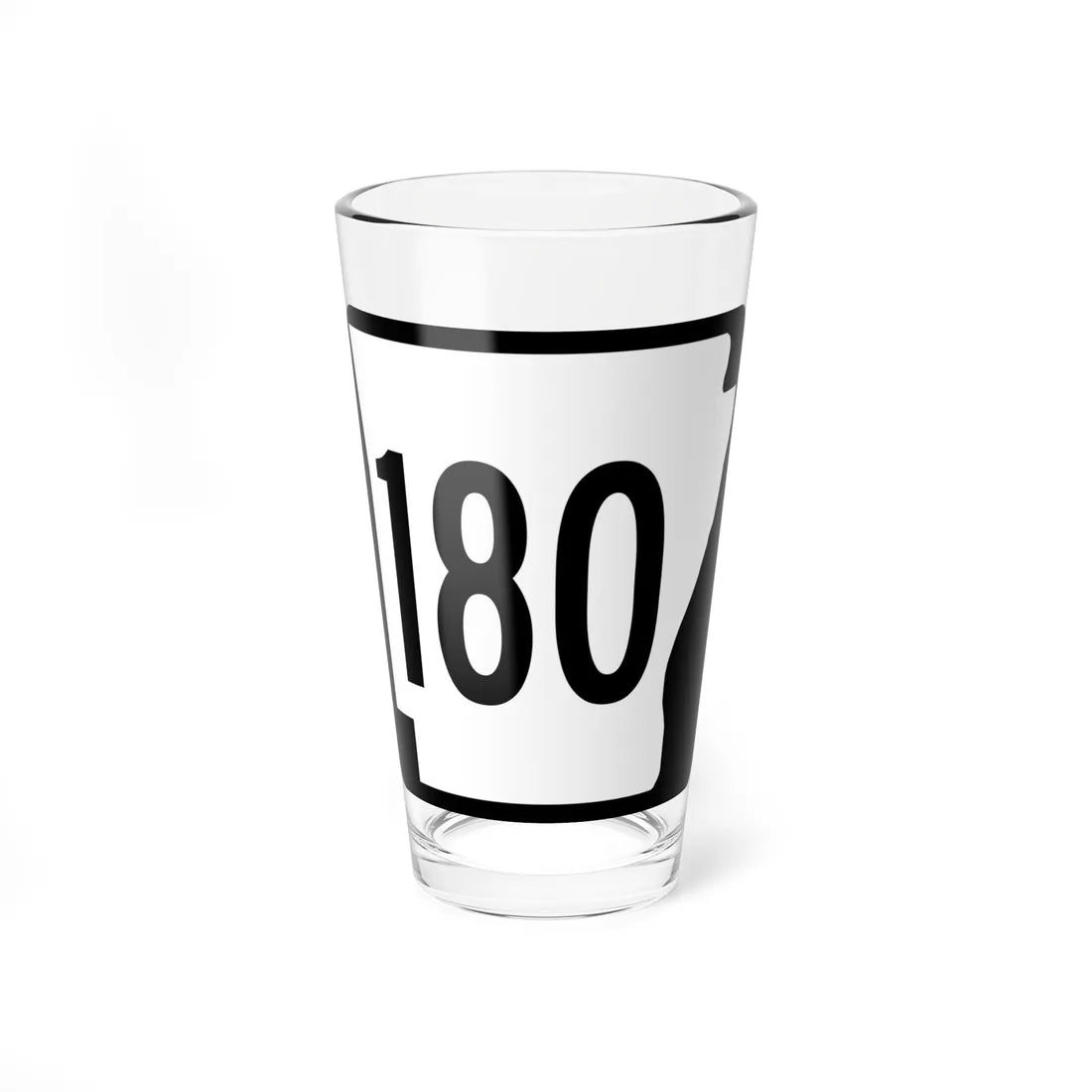Arkansas 180 1970 (Arkansas) (Road Sign) Pint Glass 16oz 16oz - Go Mug Yourself