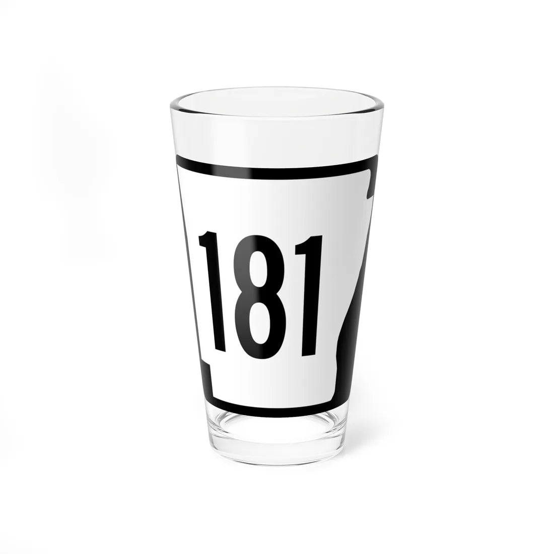 Arkansas 181 1970 (Arkansas) (Road Sign) Pint Glass 16oz 16oz - Go Mug Yourself