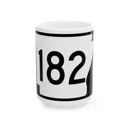 Arkansas 182 (Arkansas) (Road Sign) White Coffee Mug 15oz - Go Mug Yourself