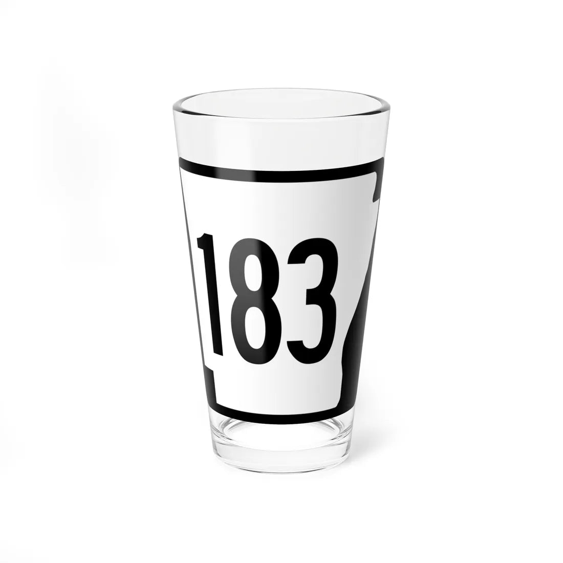 Arkansas 183 1970 (Arkansas) (Road Sign) Pint Glass 16oz 16oz - Go Mug Yourself