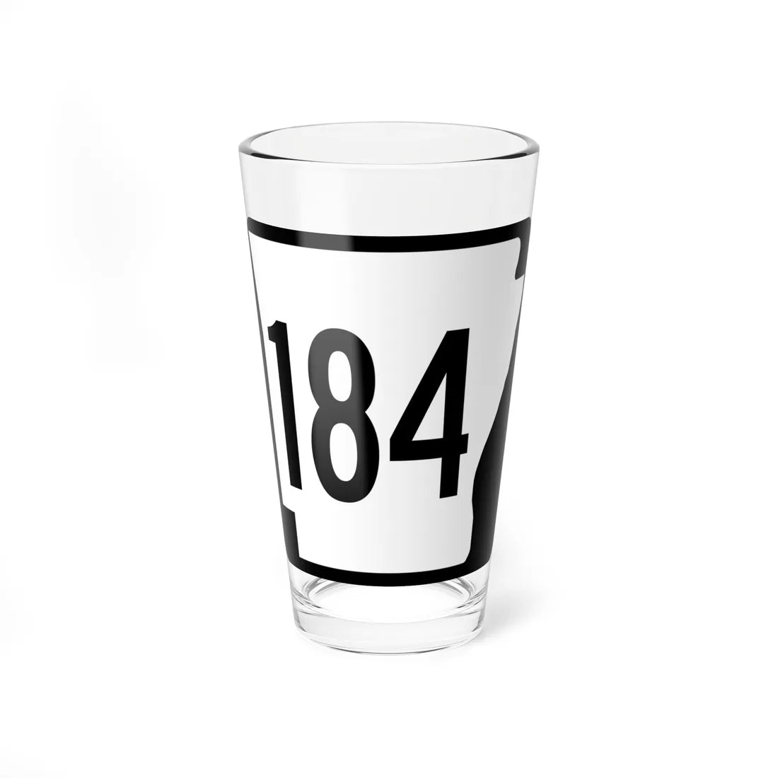 Arkansas 184 1970 (Arkansas) (Road Sign) Pint Glass 16oz 16oz - Go Mug Yourself