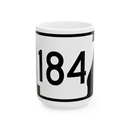 Arkansas 184 (Arkansas) (Road Sign) White Coffee Mug 15oz - Go Mug Yourself