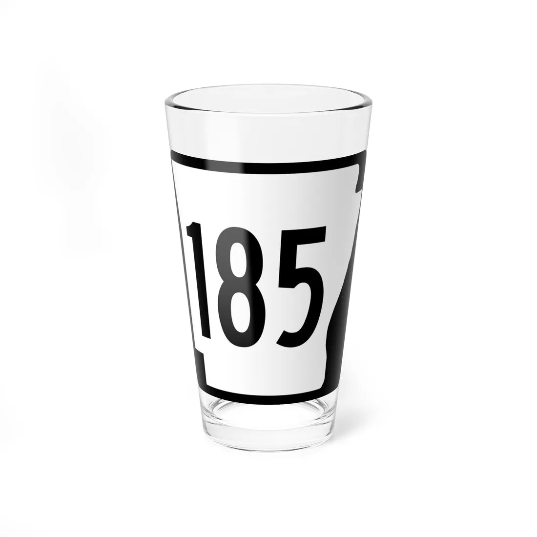 Arkansas 185 1970 (Arkansas) (Road Sign) Pint Glass 16oz 16oz - Go Mug Yourself