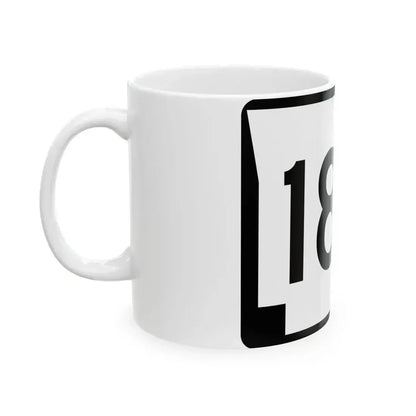 Arkansas 186 (Arkansas) (Road Sign) White Coffee Mug - Go Mug Yourself