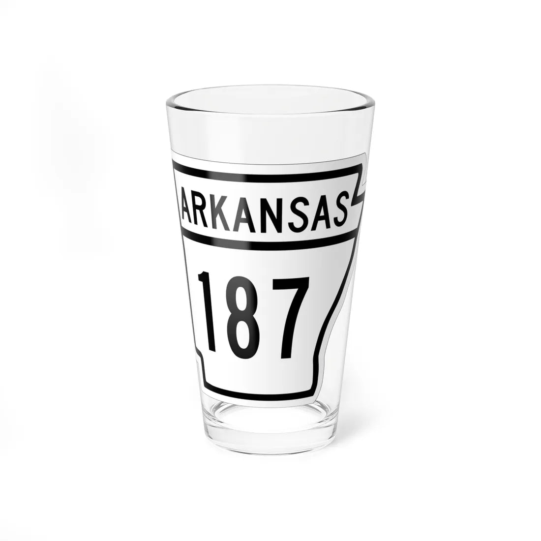 Arkansas 187 1948 (Arkansas) (Road Sign) Pint Glass 16oz 16oz - Go Mug Yourself