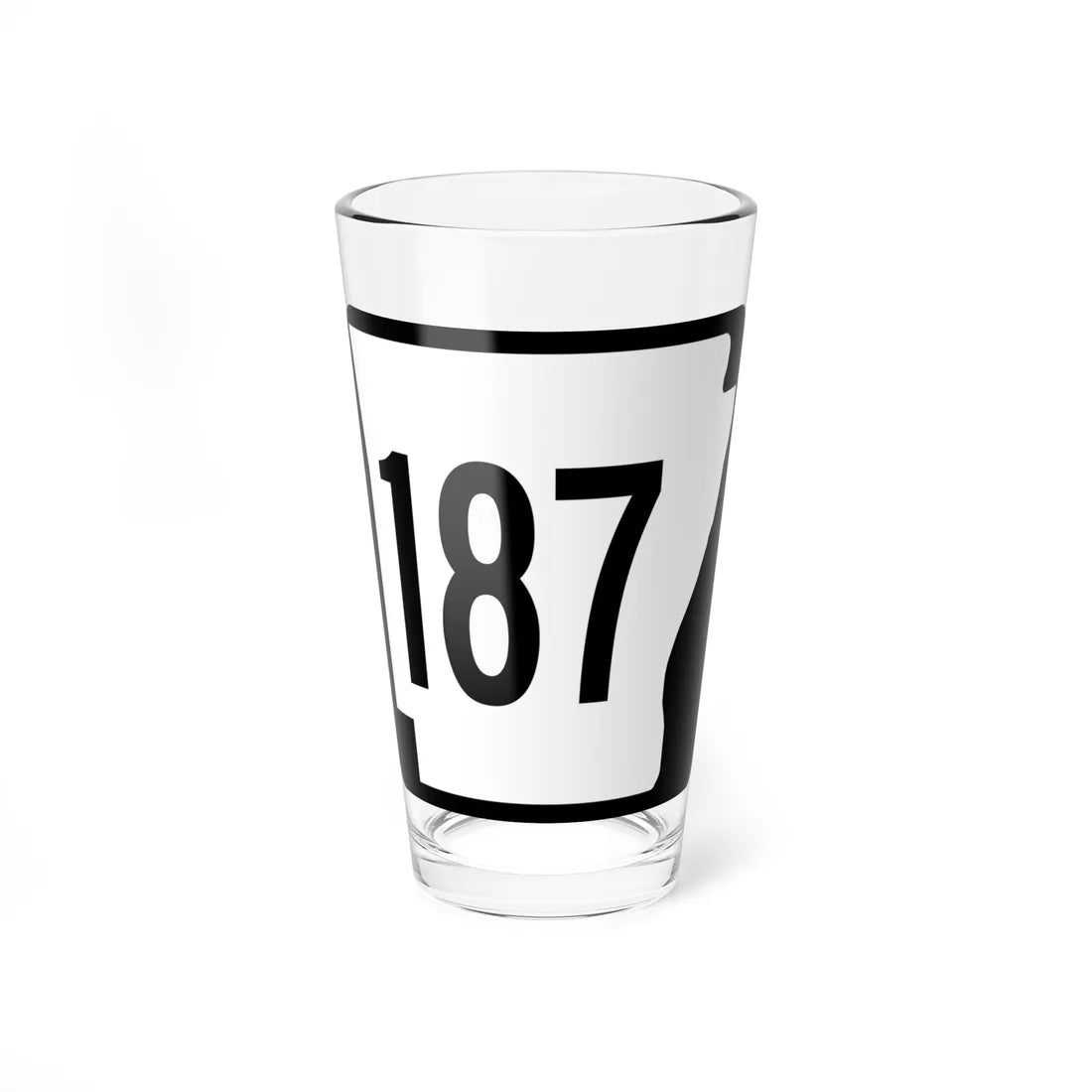 Arkansas 187 1970 (Arkansas) (Road Sign) Pint Glass 16oz 16oz - Go Mug Yourself