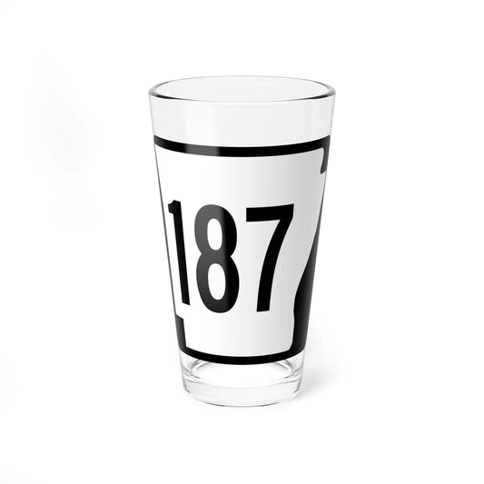 Arkansas 187 1970 (Arkansas) (Road Sign) Pint Glass 16oz 16oz - Go Mug Yourself
