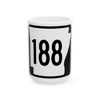 Arkansas 188 1970 (Arkansas) (Road Sign) White Coffee Mug 15oz - Go Mug Yourself