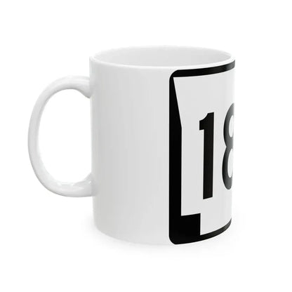 Arkansas 188 (Arkansas) (Road Sign) White Coffee Mug - Go Mug Yourself
