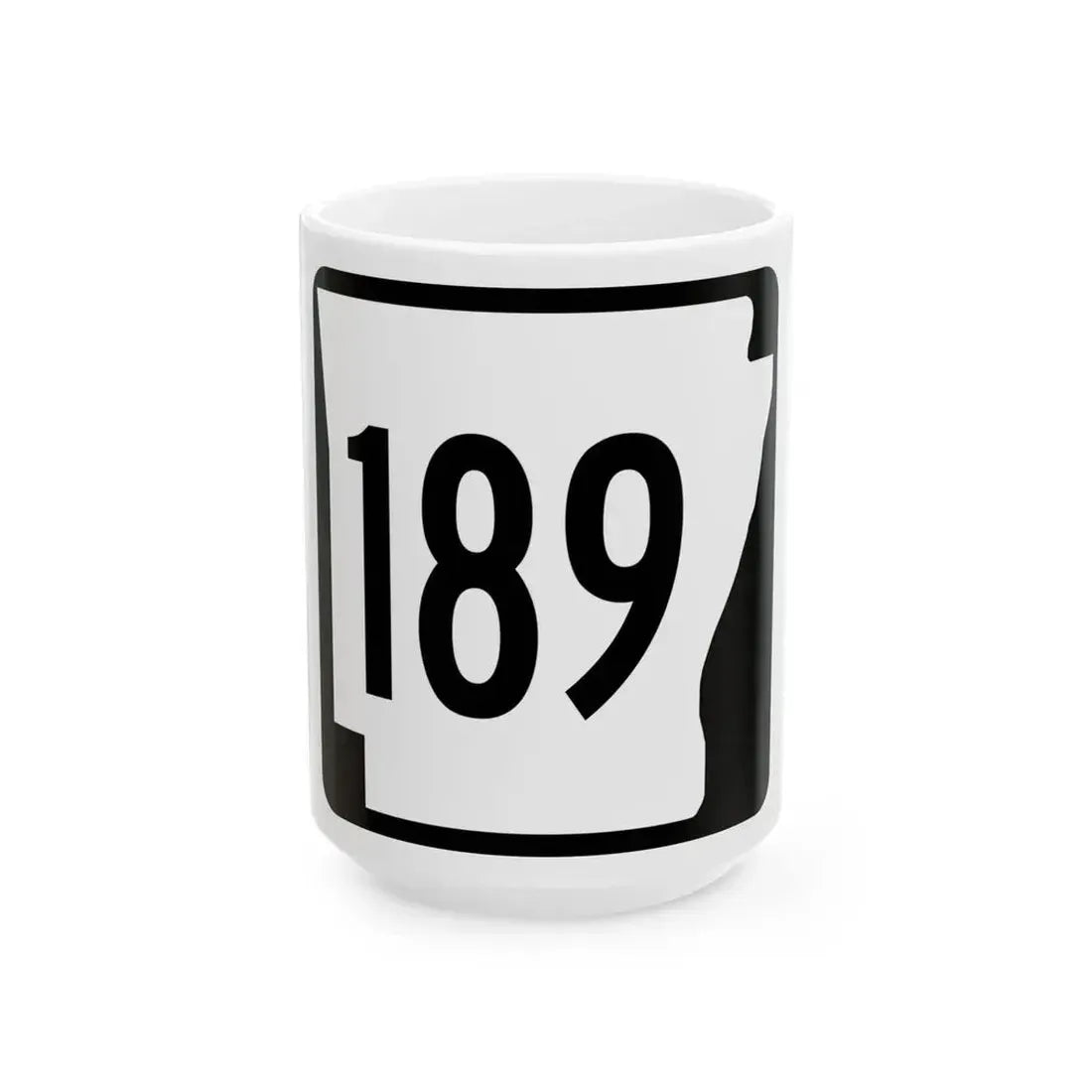 Arkansas 189 1970 (Arkansas) (Road Sign) White Coffee Mug 15oz - Go Mug Yourself