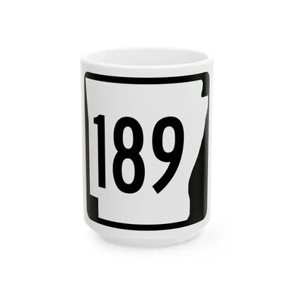 Arkansas 189 1970 (Arkansas) (Road Sign) White Coffee Mug 15oz - Go Mug Yourself