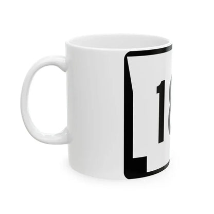 Arkansas 18S (Arkansas) (Road Sign) White Coffee Mug - Go Mug Yourself