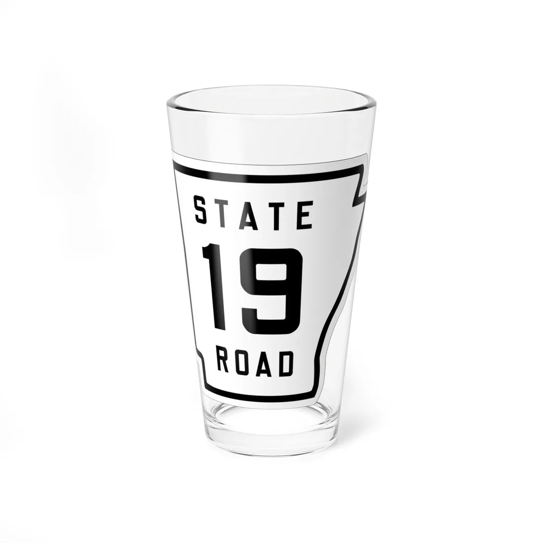 Arkansas 19 1926 (Arkansas) (Road Sign) Pint Glass 16oz 16oz - Go Mug Yourself