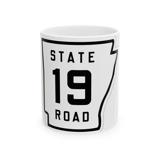 Arkansas 19 1926 (Arkansas) (Road Sign) White Coffee Mug 11oz - Go Mug Yourself