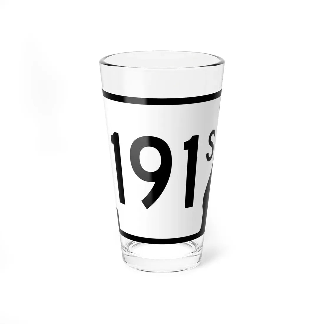 Arkansas 191S (Arkansas) (Road Sign) Pint Glass 16oz 16oz - Go Mug Yourself