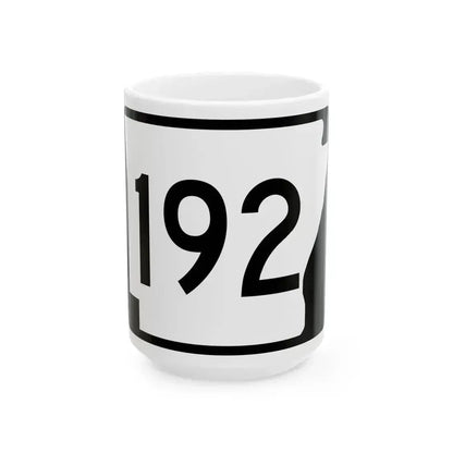 Arkansas 192 (Arkansas) (Road Sign) White Coffee Mug 15oz - Go Mug Yourself